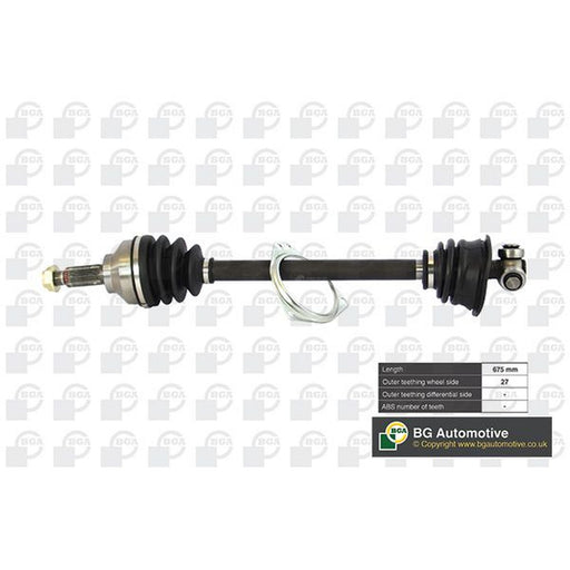 BGA CV Drive Shaft Driveshaft Front Left fits Opel Vivaro A 2001-2014 1.9 2.0