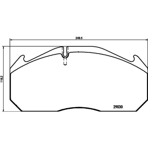 DON Front Brake Pad Set fits Erf Ecs 2000-2002 11.35 11.38