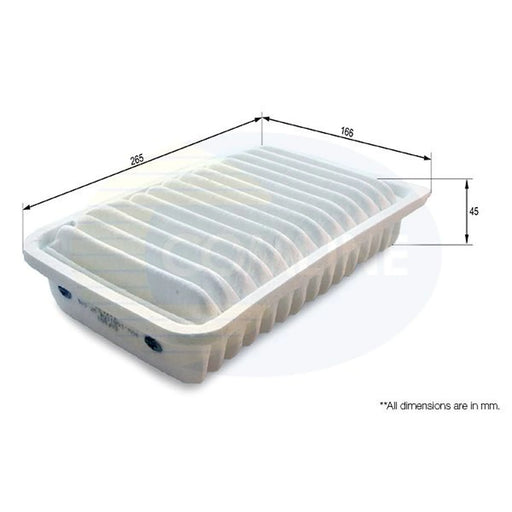 Comline Engine Air Filter fits Opel Agila B 2008-2014 1.2
