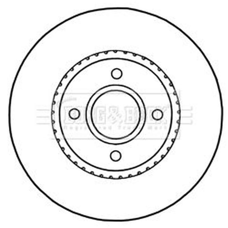 Borg & Beck Front & Rear Brake Discs & Pads fits Ford Fiesta VII 2018 on 1.5