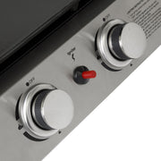 Dellonda 3 Burner 7.5kW Portable Gas Plancha - Stainless Steel Dellonda  - Dynamic Drive