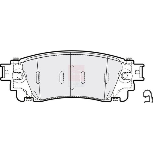 Apec Rear Brake Pad Set fits Lexus Lbx 2023 on