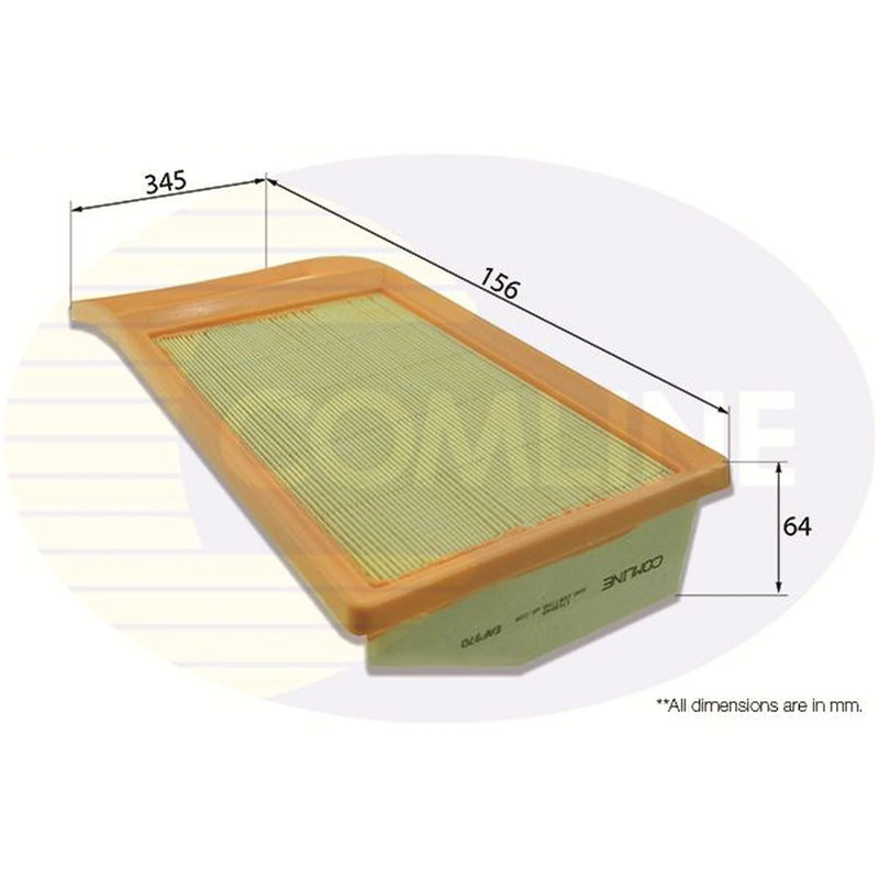 Comline Engine Air Filter fits Citroën Nemo 2010 on 1.3