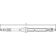 Apec Brake Hydraulic Hose Line Front Left fits Ford Ka 1996-2008 1.3