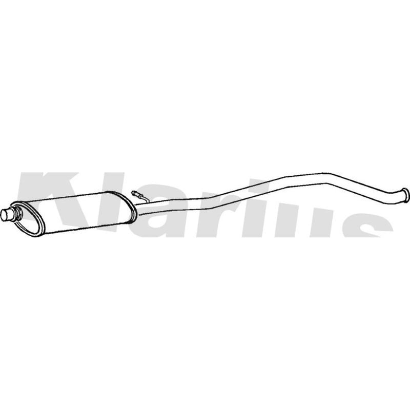 Klarius Box With Centre Pipe Centre fits Peugeot 406 1995-2004 2.0