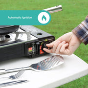 Leisureiwze Gourmet2 Double burner portable gas Cooking stove Leisurewize - Dynamic Drive