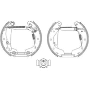 Mintex Brake Shoe Set Axle Kit fits Opel Corsa A 1990-1993 1.4