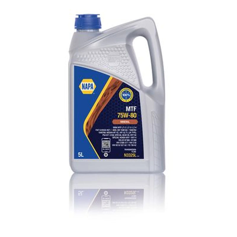 NAPA Manual Transmission Oil 5L VW GO 52 527 A2 75W-80 fits Alfa Romeo 145