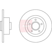 Apec 2 x Solid Brake Discs fits Renault Laguna 2008-2015 1.5 2.0 3.0 3.5