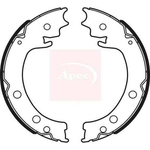 Apec Parking Brake Shoe Set fits Suzuki Grand Vitara II 2005-2015 1.9 2.0 2.4
