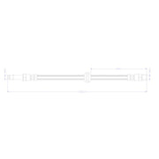 Juratek Brake Hydraulic Hose Line Rear fits BMW 5 2016-2023