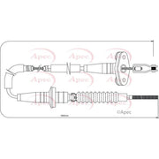 Apec Clutch Control Cable Pull fits Opel Agila A 2000-2007 1.0
