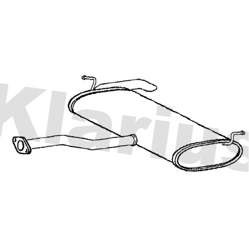 Klarius Box With Tail Pipe Rear fits Hyundai IX35 2010-2015 1.6