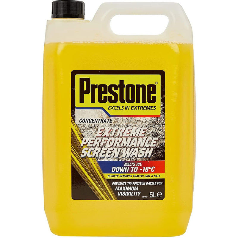 Prestone Extreme Performance Concentrated Screen Wash Removes Dirt 5 Litre Prestone  - Dynamic Drive