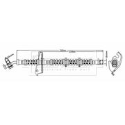 Borg & Beck Brake Hydraulic Hose Line Lower BBH6802