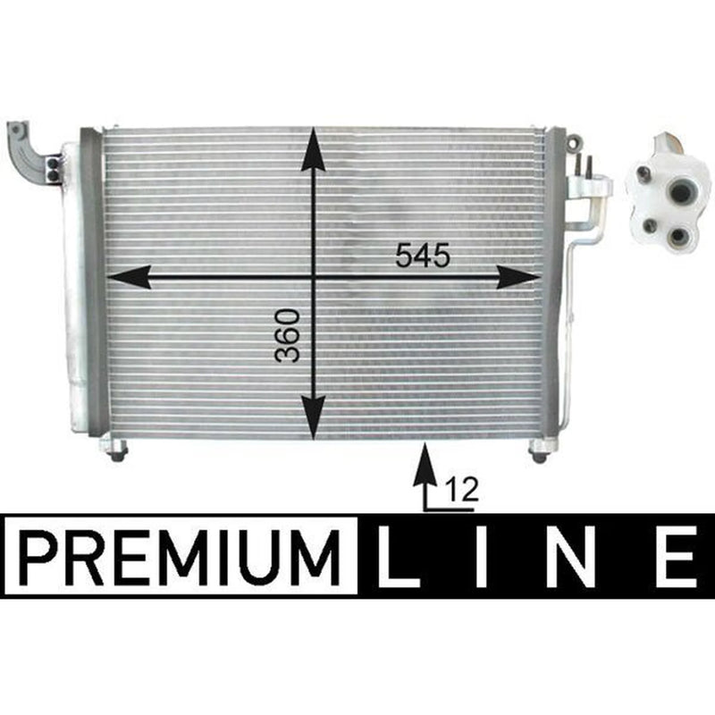 Mahle Air Conditioning Condenser fits Kia Rio II 2005-2011 1.5
