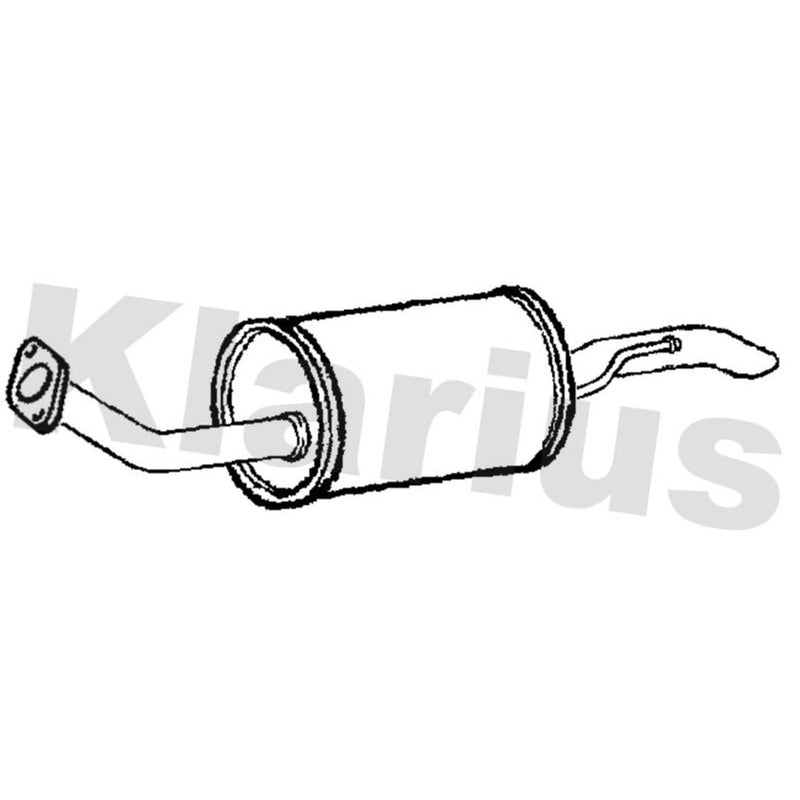 Klarius Box With Tail Pipe Rear fits Honda Insight 2009-2013 1.3