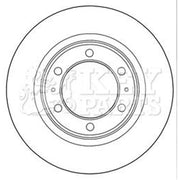 Key Parts 2 x Vented Front Brake Discs KBD5289-x2