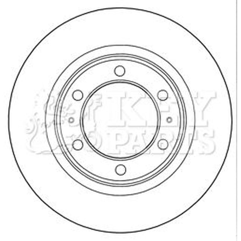 Key Parts 2 x Vented Front Brake Discs KBD5289-x2