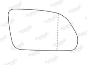Summit Stick-On Standard Mirror Glass fits Skoda Octavia 2 VW Polo 05 on RHS Summit - Bars 4 Cars