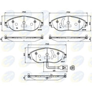 Comline Front & Rear Brake Discs & Pads fits VW Sharan 2010-2022 1.4 2.0