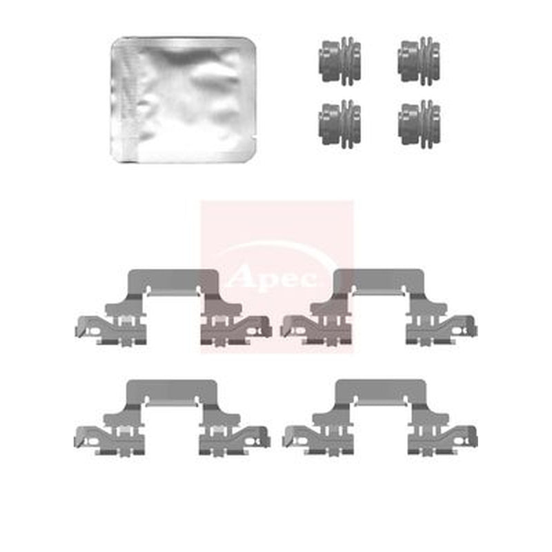 Apec Brake Pad Accessory Fitting Kit Rear fits Audi A4 B9 2019-2021