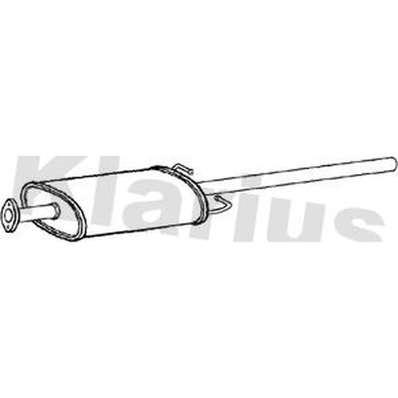 Klarius Box With Centre Pipe Centre fits Ford Transit 2006-2014 2.2 2.4