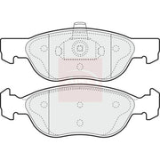 Apec Front Brake Pad Set fits Fiat Punto 1999-2012 1.3 1.4 1.9 188.237