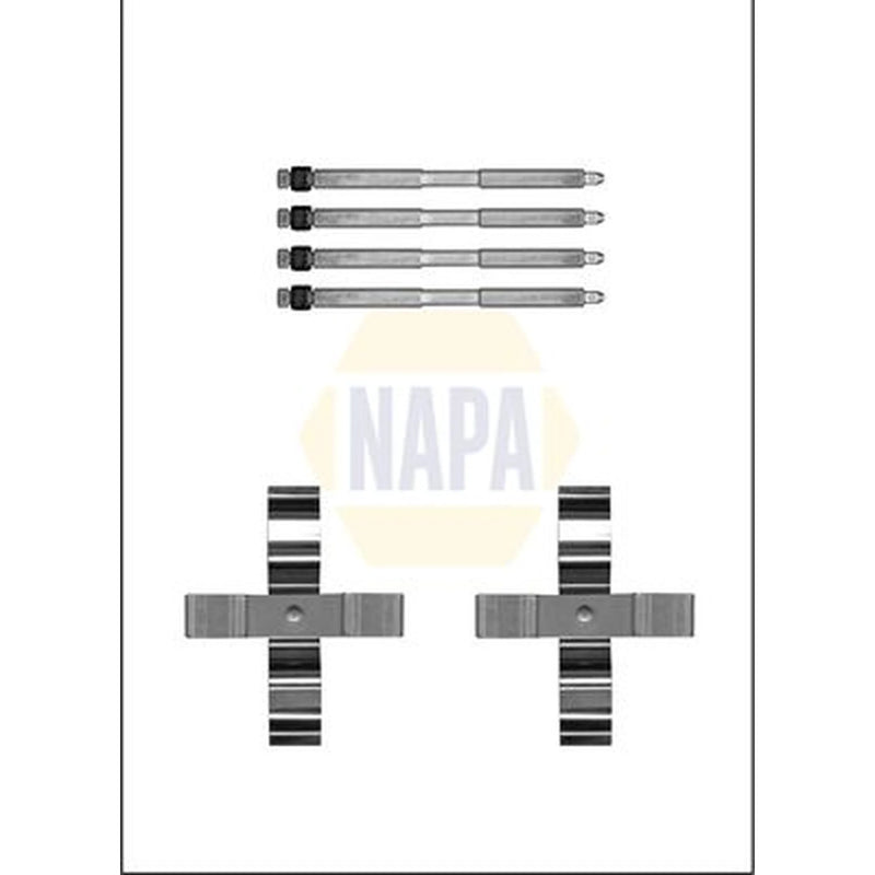 NAPA Brake Pad Accessory Fitting Kit Rear fits BMW 1 Sports Hatch 2011-2019