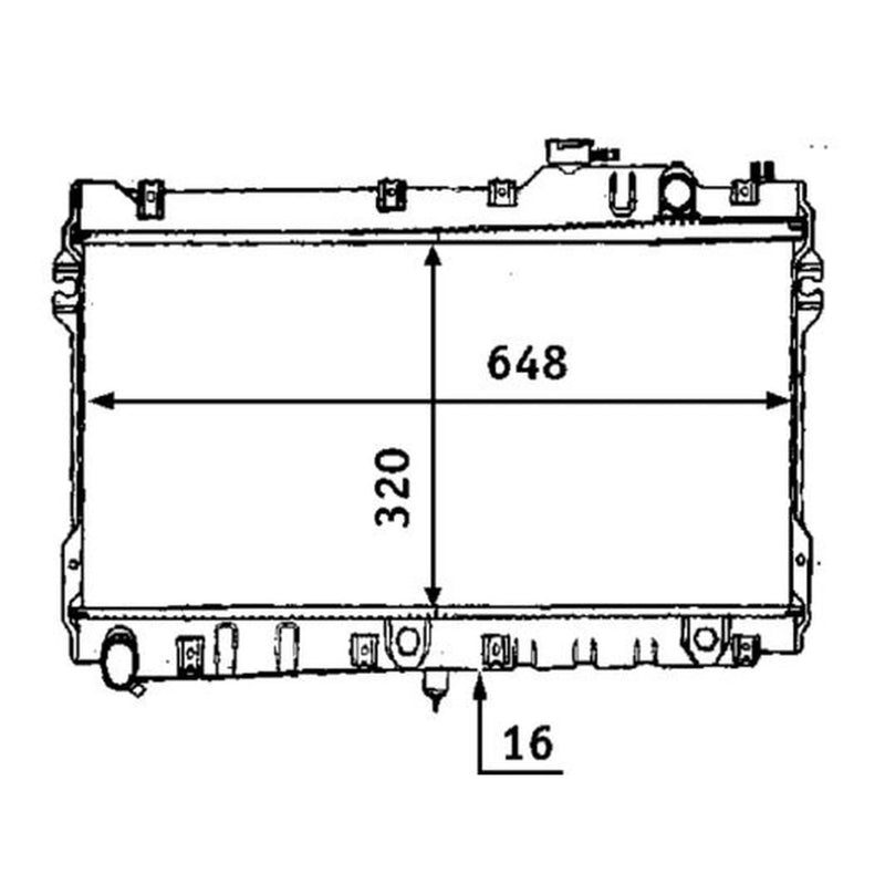 Mahle Engine Radiator fits Mazda MX-5 1990-1998 1.6 1.8