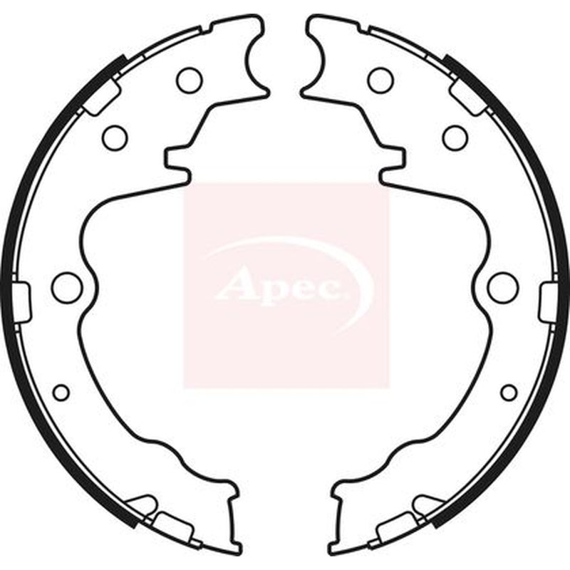 Apec Parking Brake Shoe Set fits Mazda MPV 2002-2006 2.0 2.3