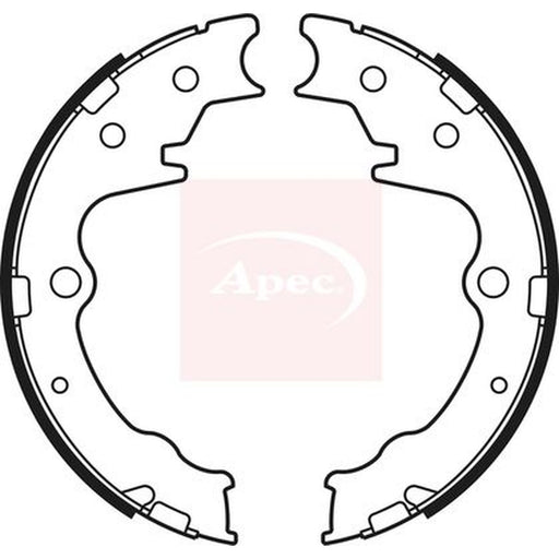 Apec Parking Brake Shoe Set fits Mazda MPV 2002-2006 2.0 2.3