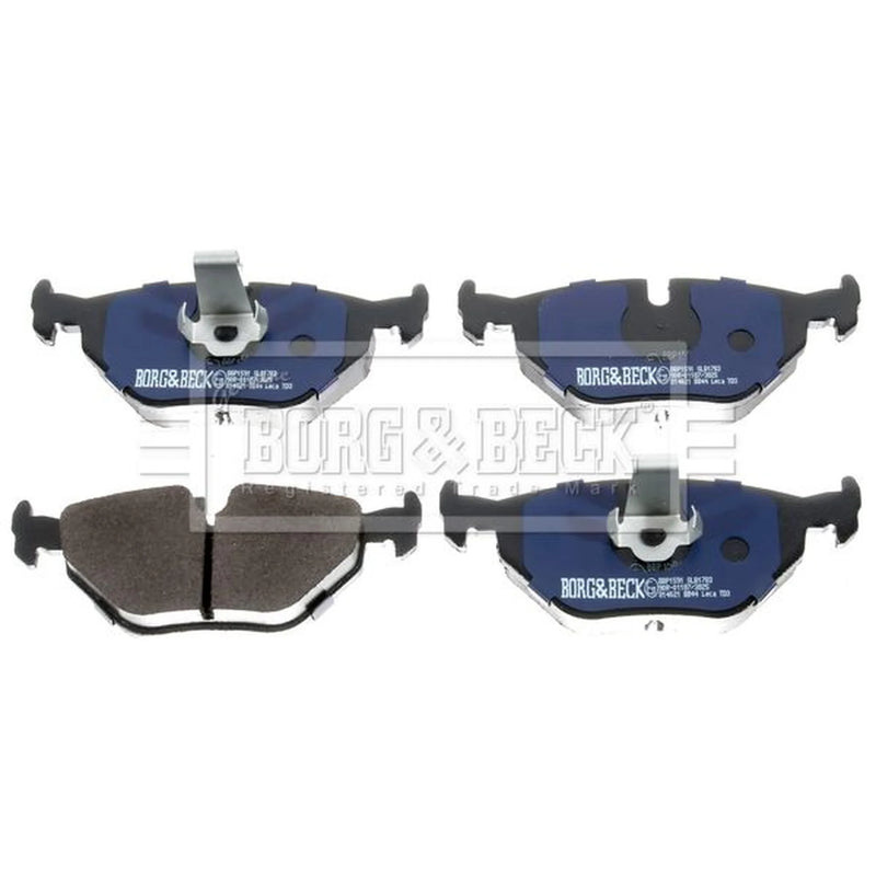 Borg & Beck Rear Brake Solid Discs & Pads fits BMW 5 1995-2003