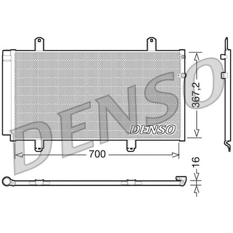 Denso Air Conditioning Condenser fits Toyota Camry 2006-2011 2.4