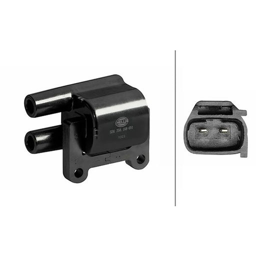 Hella Ignition Coil Pack Right fits Hyundai Accent II 1999-2005 1.3 1.5 1.6