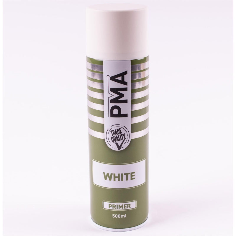 Autotek Professional White Primer 500ml Spray Paint High Coverage Autotek - Dynamic Drive