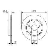 Bosch Front & Rear Brake Discs & Pads fits Toyota Auris 2012-2018 1.8