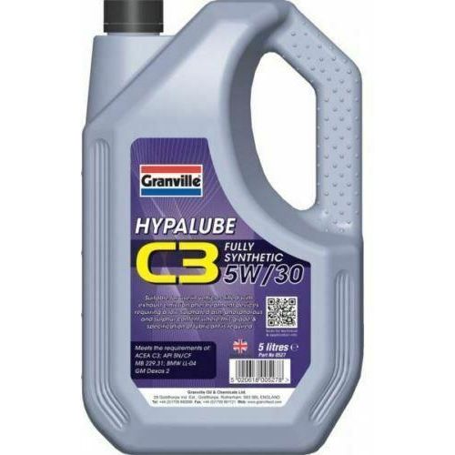Granville Hypalube C3 Fully Synthetic 5W/30 Engine Oil Addititve SAE 5 Litre Granville - Dynamic Drive