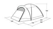 Outwell Cloud 5 Pole Tent Green 5 Person Outwell - Dynamic Drive