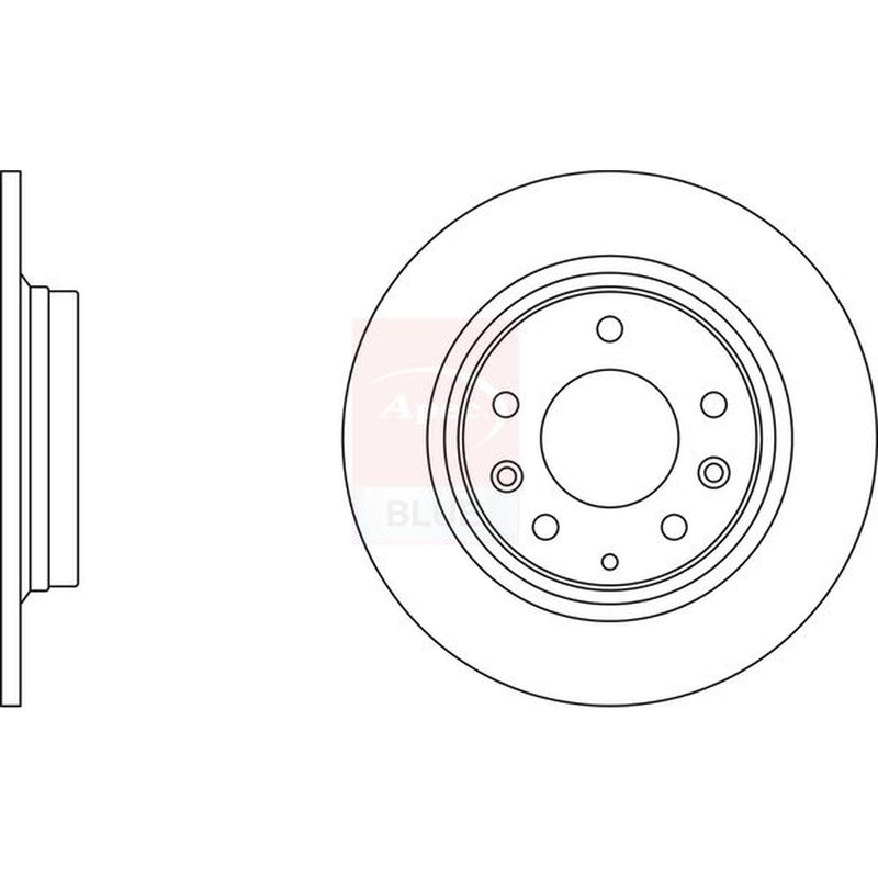 Apec Rear Brake Solid Discs & Pads fits Mazda MX-5 2005-2016 1.8 2.0