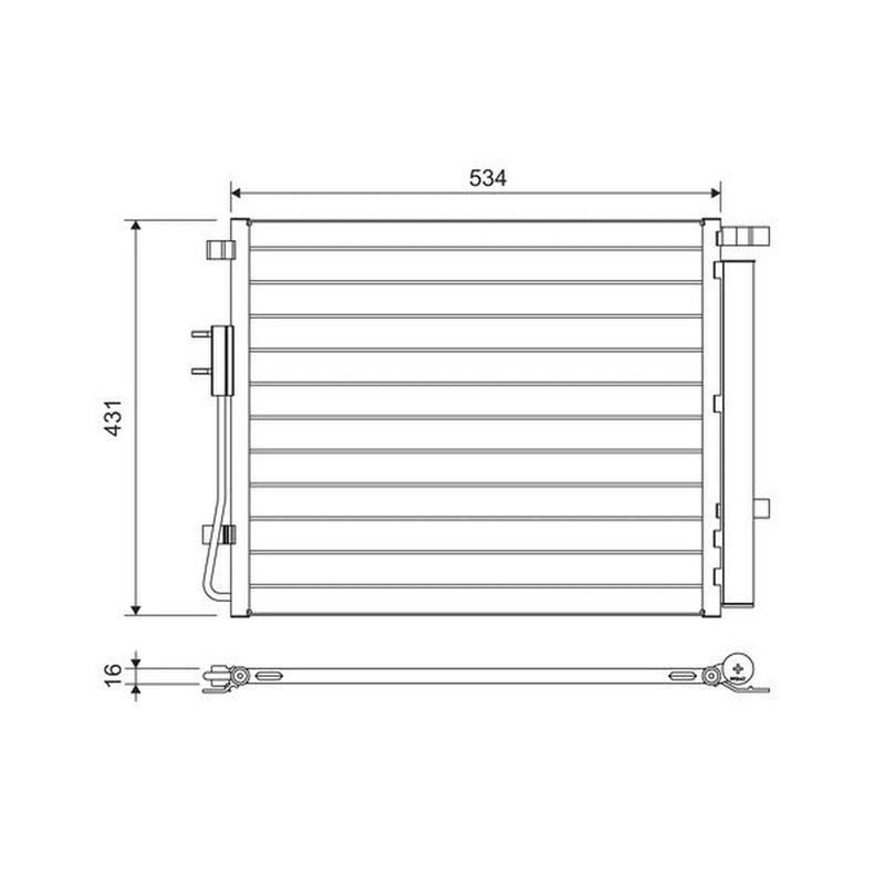 Valeo Air Conditioning Condenser 814459