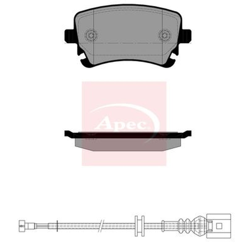 Apec Rear Brake Pad Set fits Bentley Continental 2003-2018 4.0 6.0