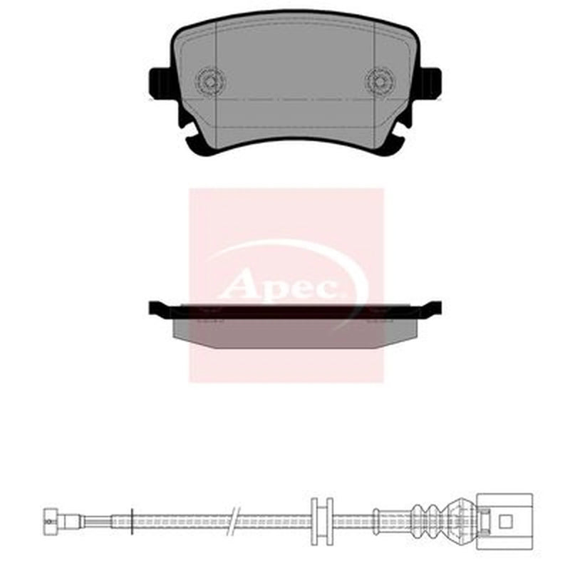Apec Rear Brake Pad Set PAD2527