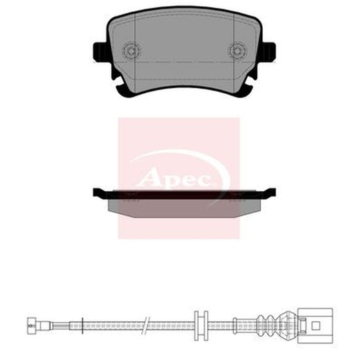 Apec Rear Brake Pad Set fits Bentley Continental 2003-2018 4.0 6.0