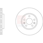 Apec Front Brake Vented Discs & Pads fits Alpine A110 II 2017-2024 1.8