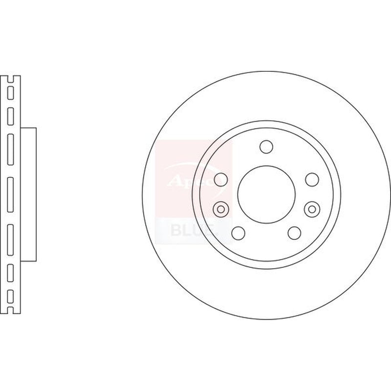 Apec Front Brake Vented Discs & Pads fits Alpine A110 II 2017-2024 1.8