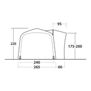 Outwell Crossville 250SA Air Drive-Away Campervan Air Awning 175-200cm Outwell - Dynamic Drive