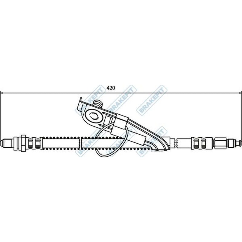 Apec Brake Hydraulic Hose Line Front Right fits Ford Mpv 1996-2003 1.3 1.4 1.8