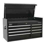 Sealey Topchest 8 Drawer 1040mm Heavy-Duty Black PTB104008 Sealey - Dynamic Drive