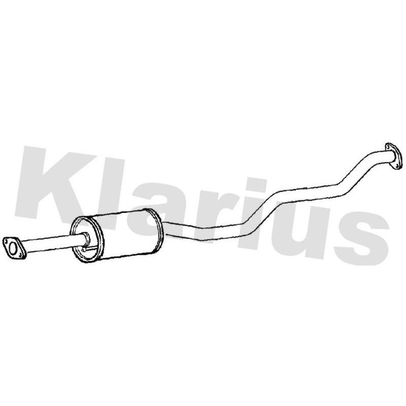 Klarius Box With Centre Pipe Centre fits Kia Rio III 2011-2017 1.2 1.25